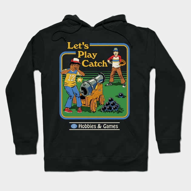 Let's Play Catch Hoodie by Steven Rhodes